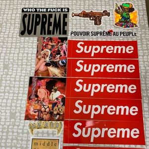 Supreme SS19 stickers. Box. Molotov. Howell